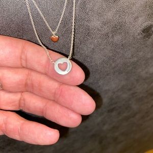 Pandora Two Hearts Layered Necklace 